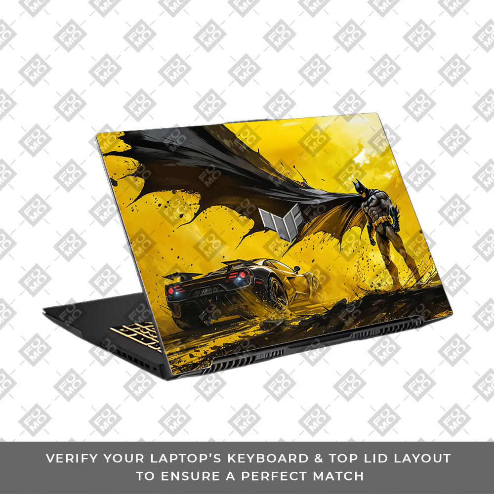 Dark Knight Velocity Asus TUF Gaming F17 FX707Z Laptop Skin