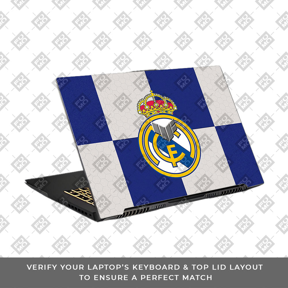 Royal Reign Real Madrid Glory Asus TUF Gaming F17 FX707Z Laptop Skin