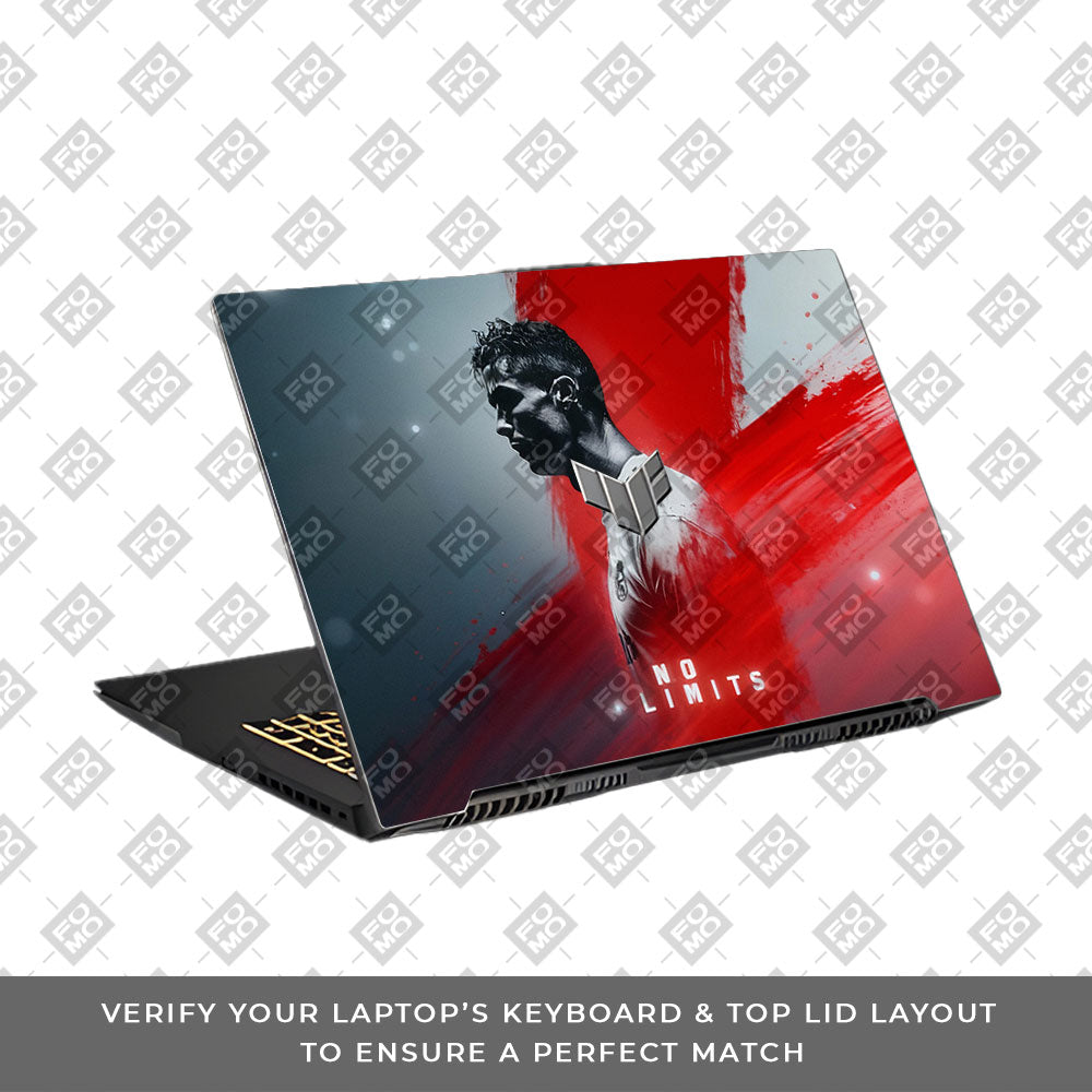 No Limits Ronaldo Spirit Asus TUF Gaming F17 FX707Z Laptop Skin