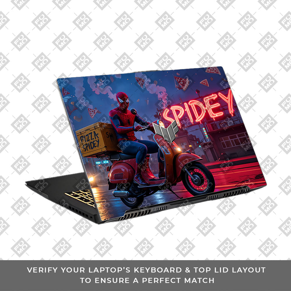 Pizza Spidey Asus TUF Gaming F17 FX707Z Laptop Skin