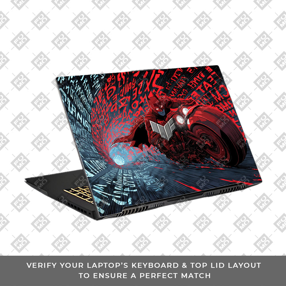 Dark Knight Overdrive Asus TUF Gaming F17 FX707Z Laptop Skin