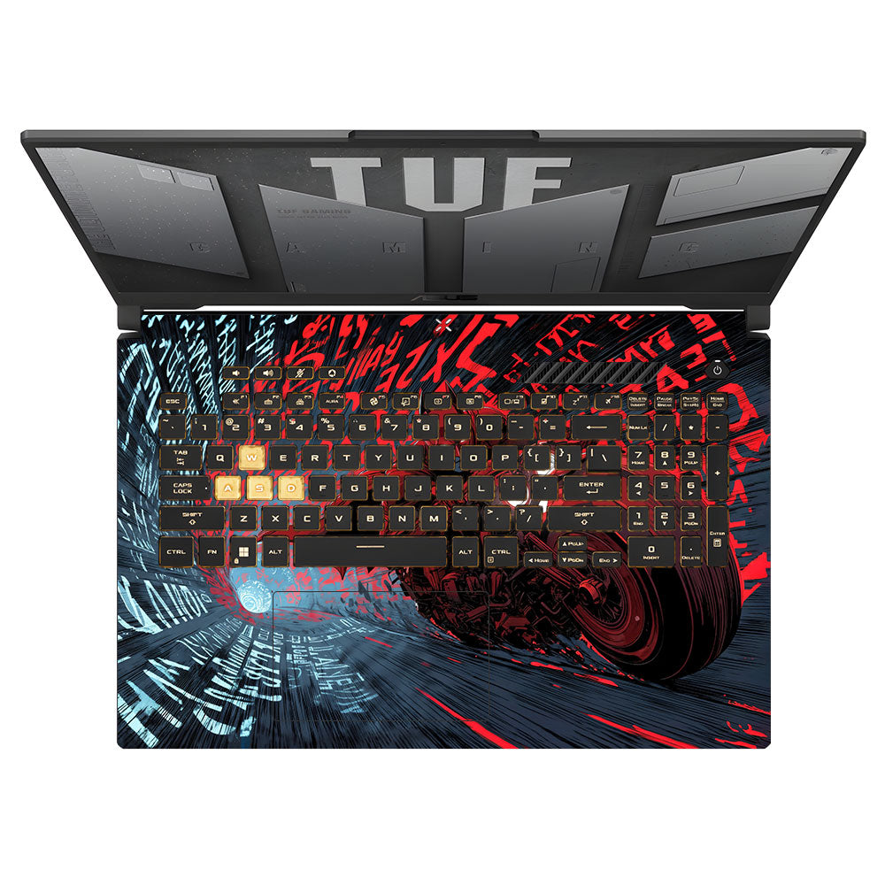 Dark Knight Overdrive Asus TUF Gaming F17 FX707Z 3D Laptop Skin