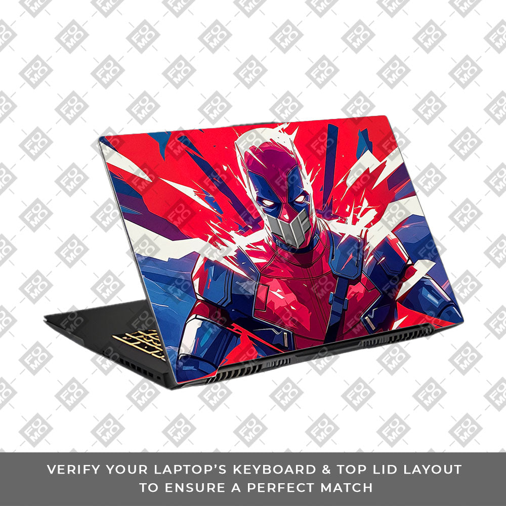 Deadpool Power Burst Asus TUF Gaming F17 FX707Z Laptop Skin