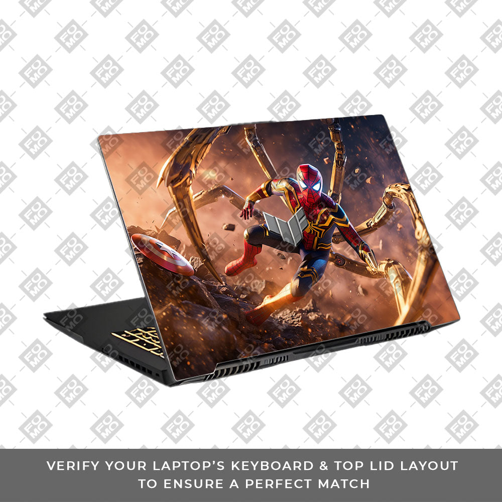 Spider Man Mech Arms Asus TUF Gaming F17 FX707Z Laptop Skin