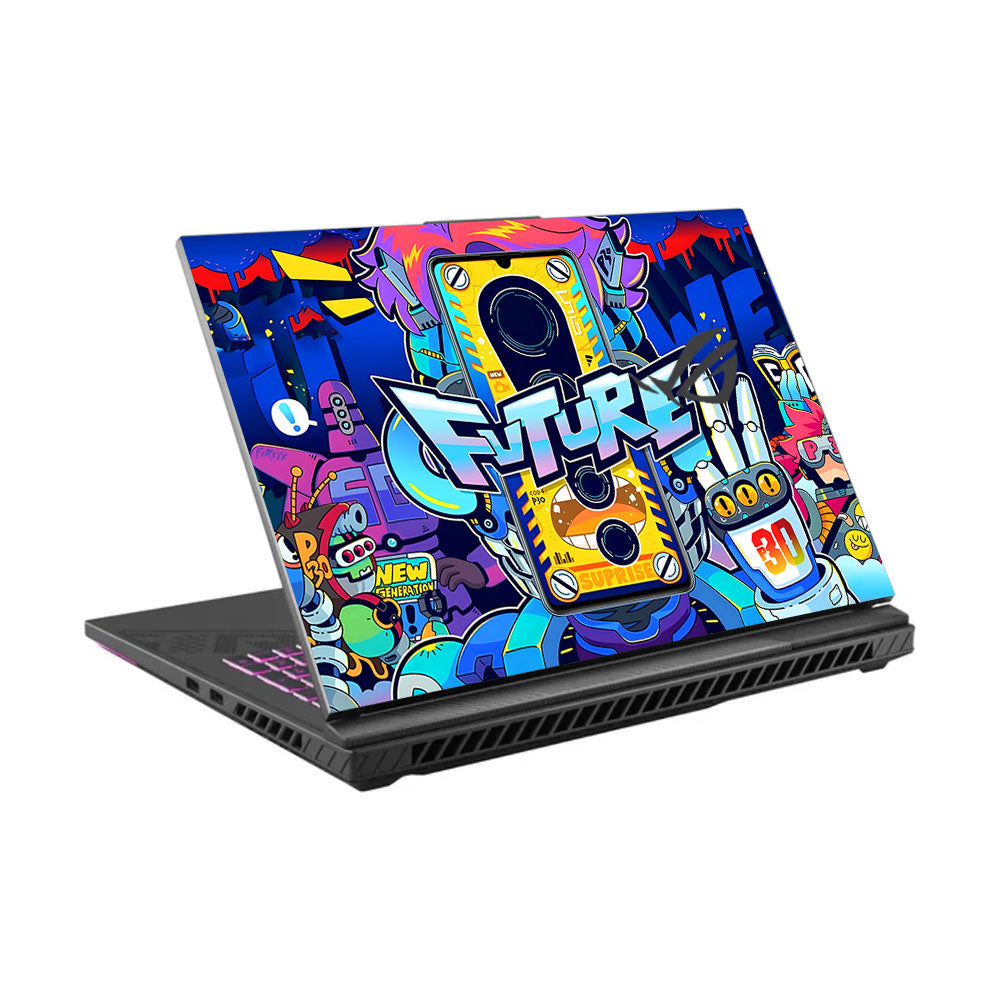 Futuristic Cyberpunk Vision Asus ROG Strix G16 G614J Laptop Skin