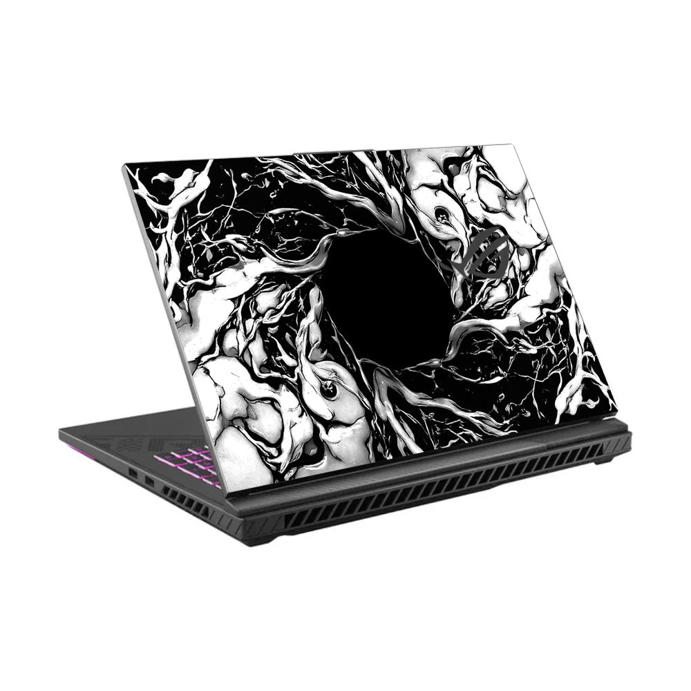 Spiderman Web Black Asus ROG Strix G16 G614J Laptop Skin