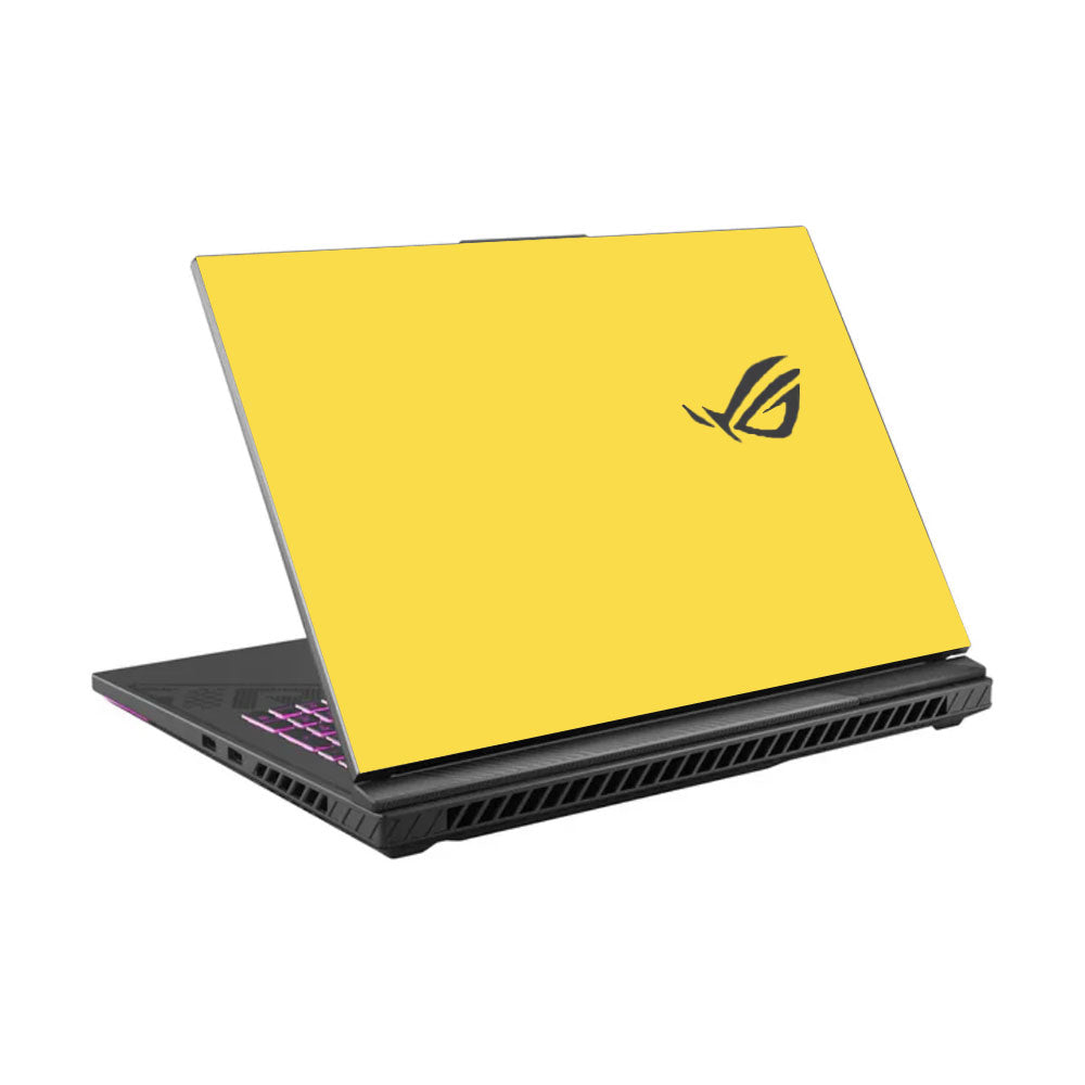 Textured Yellow Asus ROG Strix G16 G614J Laptop Skin