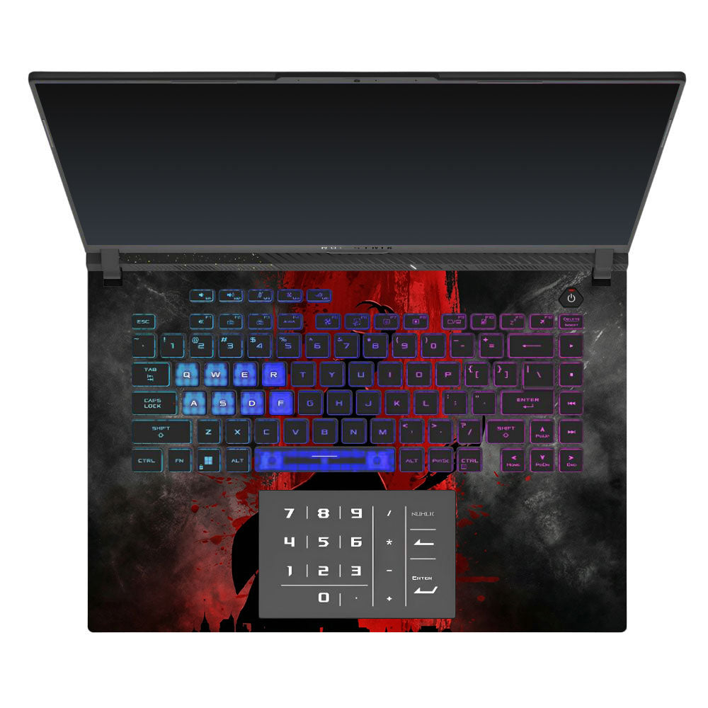 Loki Silhouette Red Strike Asus ROG Strix G16 G614J Laptop Skin