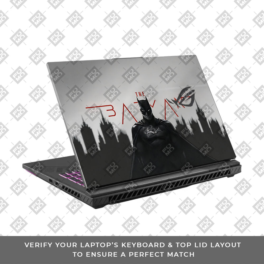 Gotham's Dark Avenger Asus ROG Strix G16 G614J 3D Laptop Skin