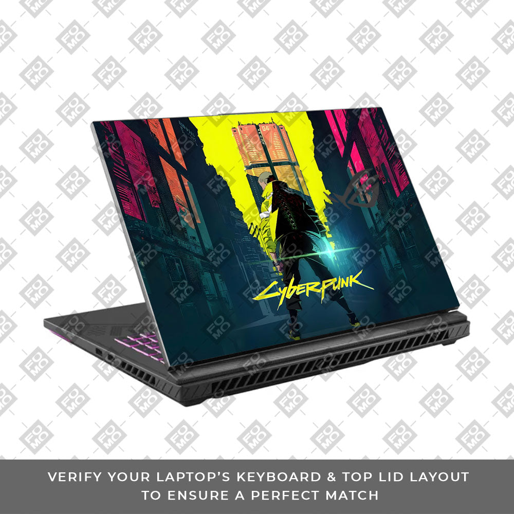 Cyberpunk Uprising Asus ROG Strix G16 G614J Laptop Skin