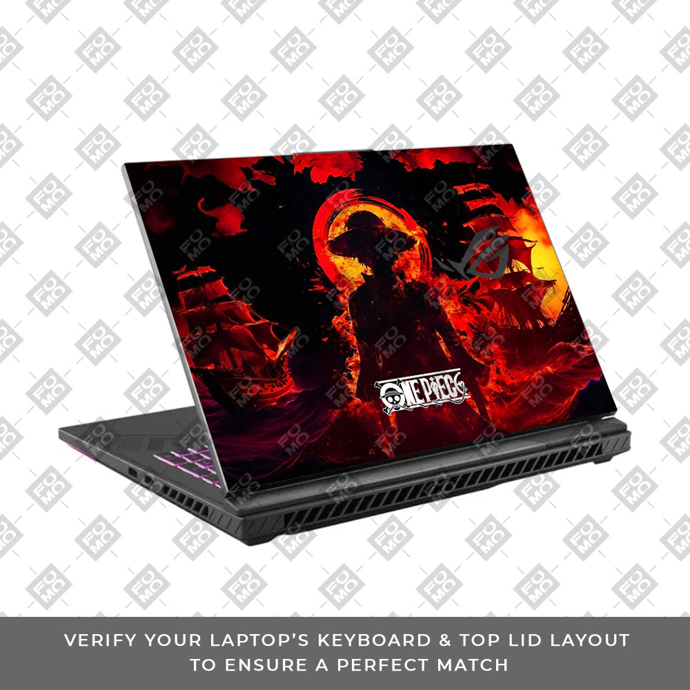 Luffy's Burning Tide Asus ROG Strix G16 G614J Laptop Skin