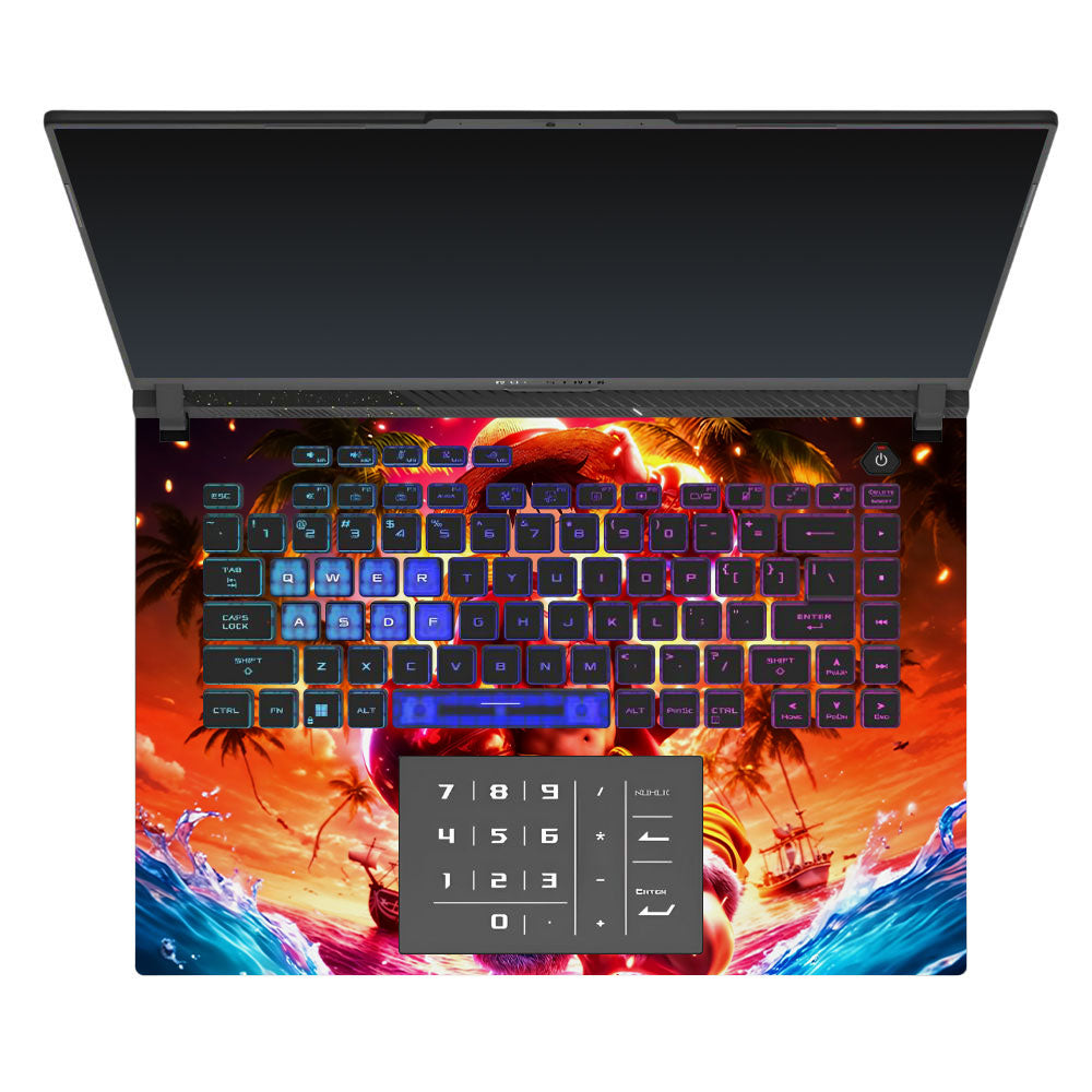 Luffy's Radiant Will Asus ROG Strix G16 G614J Laptop Skin