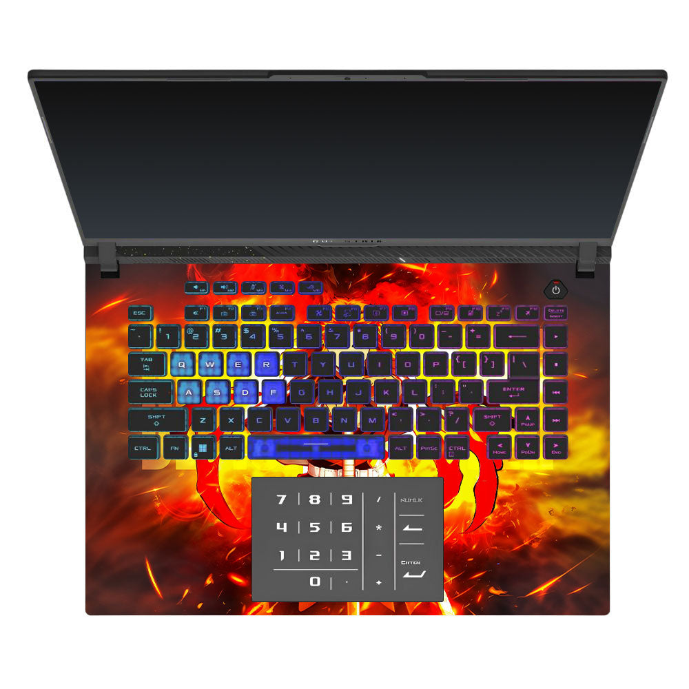 Flame Hashira Rengoku Asus ROG Strix G16 G614J Laptop Skin