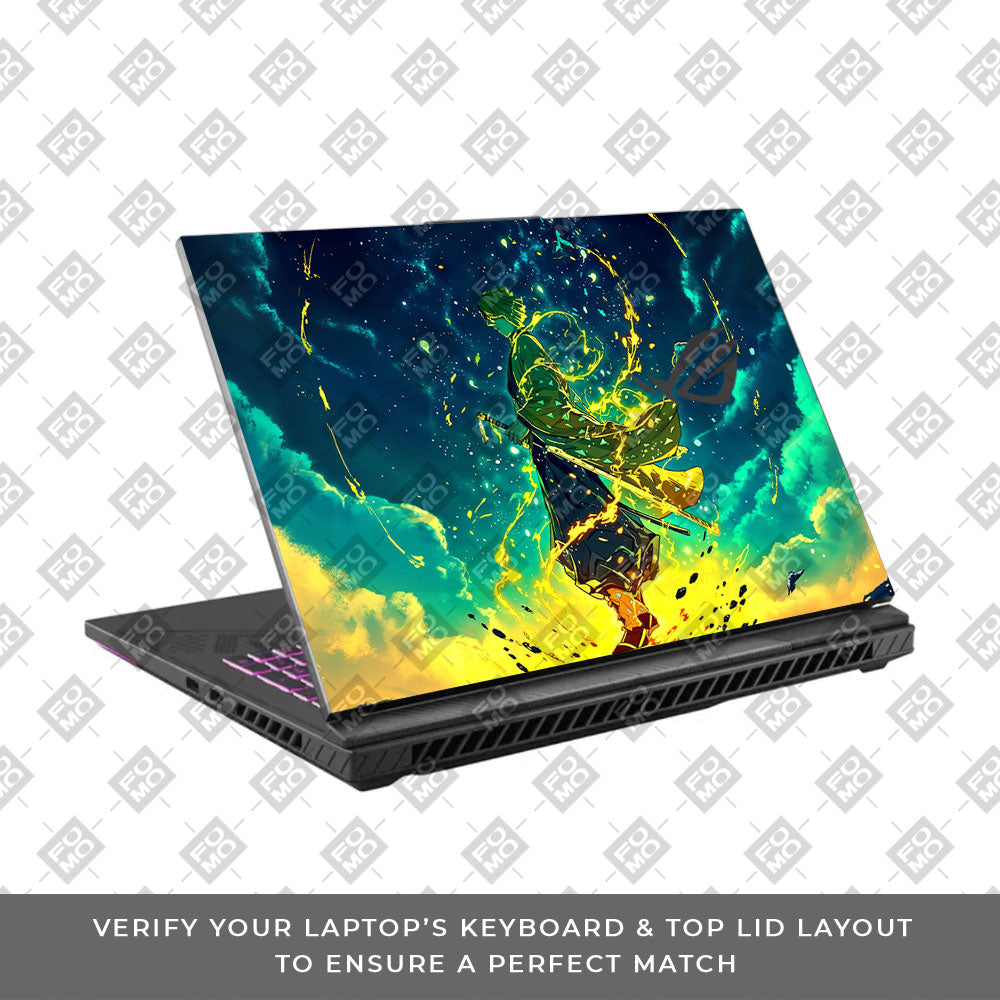 Zenitsu Thunder God Asus ROG Strix G16 G614J Laptop Skin