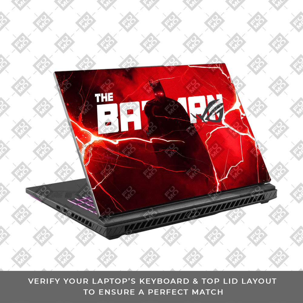 Red Rage Batman Asus ROG Strix G16 G614J 3D Laptop Skin