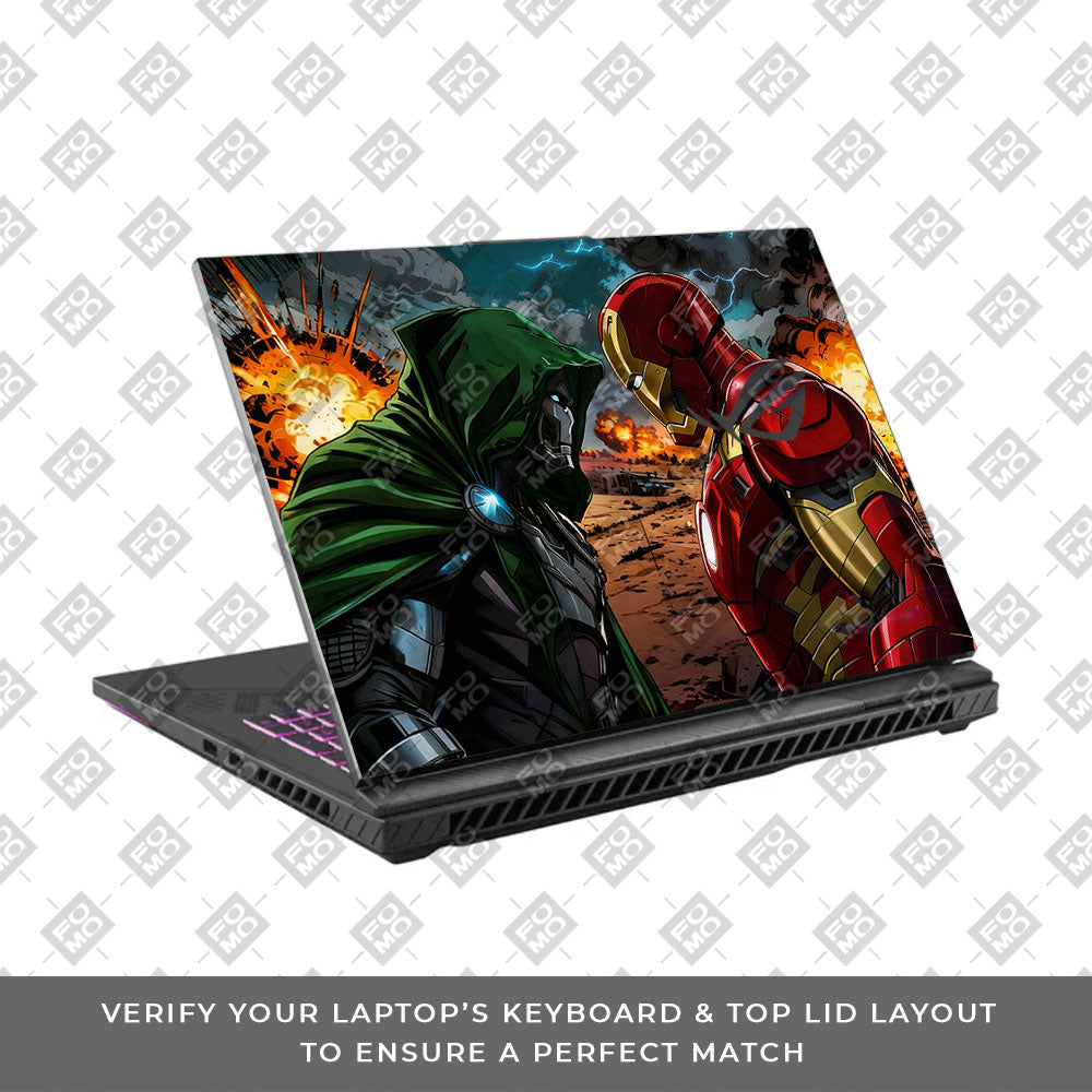 Iron Man vs Doom Asus ROG Strix G16 G614J 3D Laptop Skin