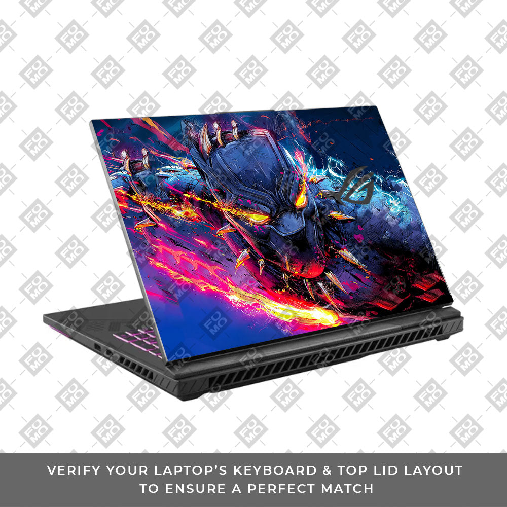 Vibranium Fury Wakandan Charge Asus ROG Strix G16 G614J  Laptop Skin