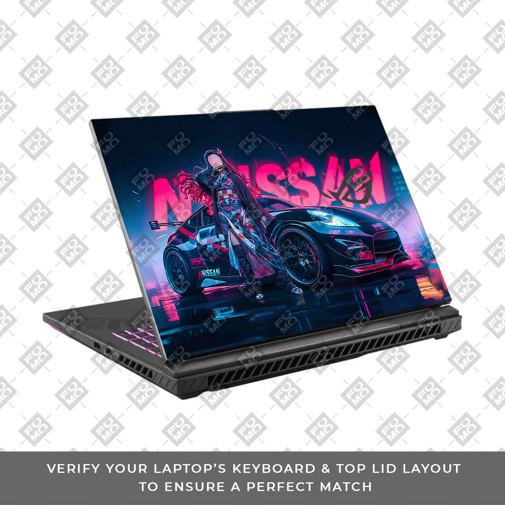 Neon Bloom Nezuko Racer Asus ROG Strix G16 G614J  Laptop Skin