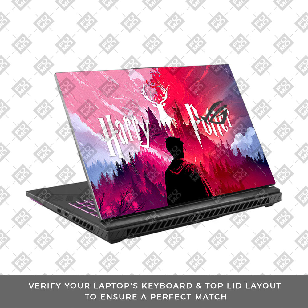 Harry Potter Magical Hogwarts Asus ROG Strix G16 G614J Laptop Skin