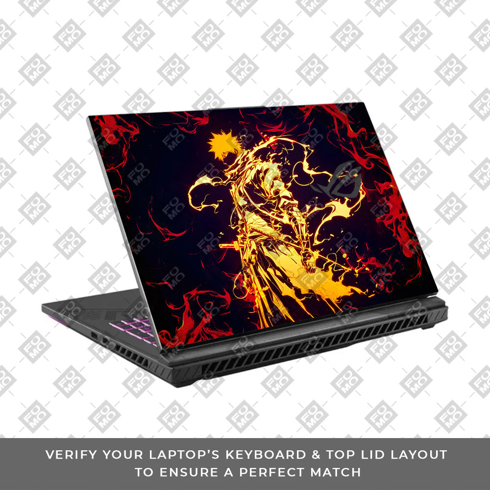 Bleach Ichigo Bankai Form Asus ROG Strix G16 G614J Laptop Skin