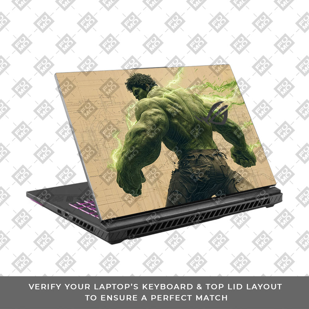 Hulk Unleashed Asus ROG Strix G16 G614J Laptop Skin