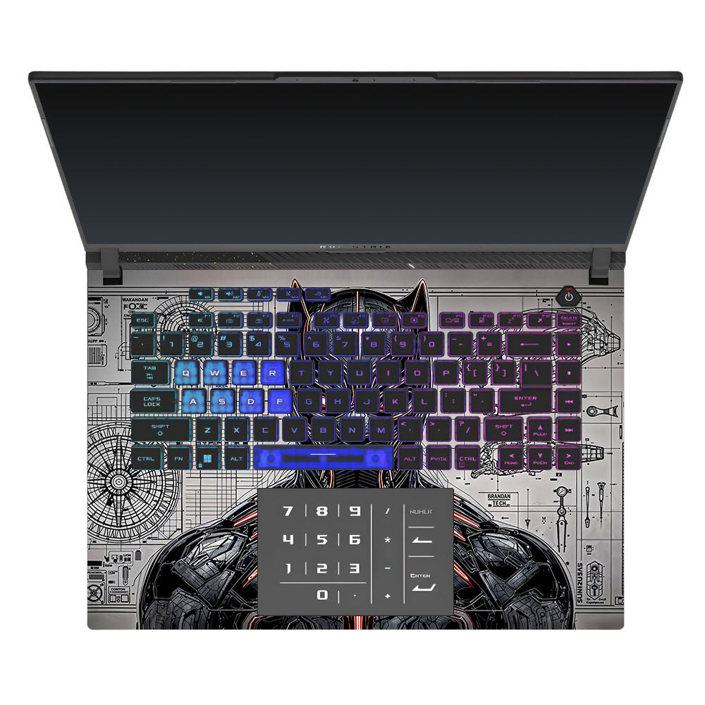 Black Panther Vibranium Tech Asus ROG Strix G16 G614J 3D Laptop Skin