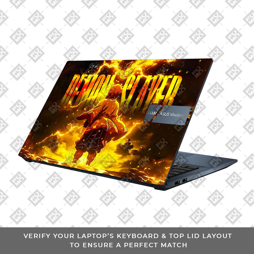 Zenitsu Lightning Strike Asus Vivobook Pro 15 M6500QC & M6500QH Laptop Skin