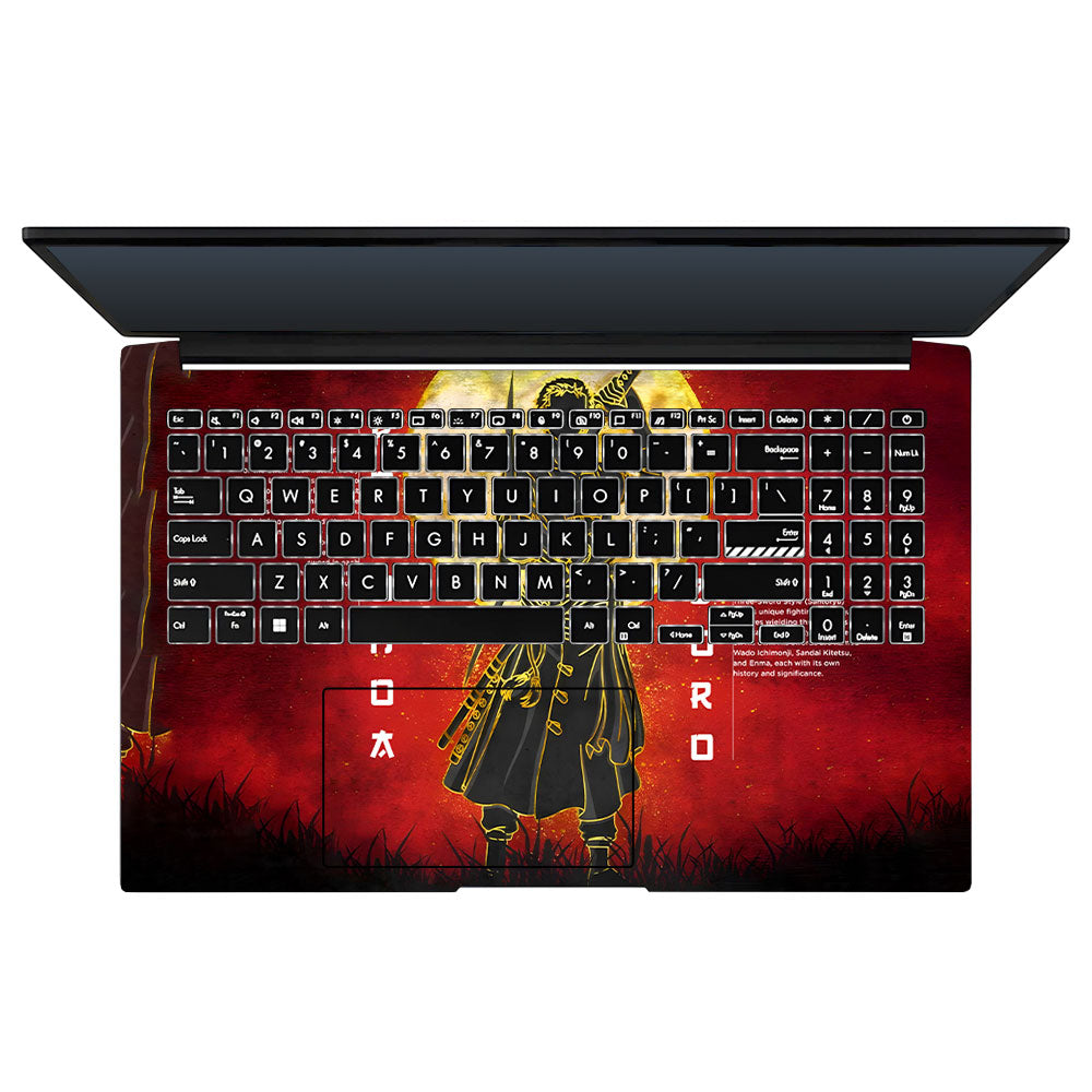 Zoro Under Golden Moon Asus Vivobook Pro 15 M6500QC & M6500QH Laptop Skin