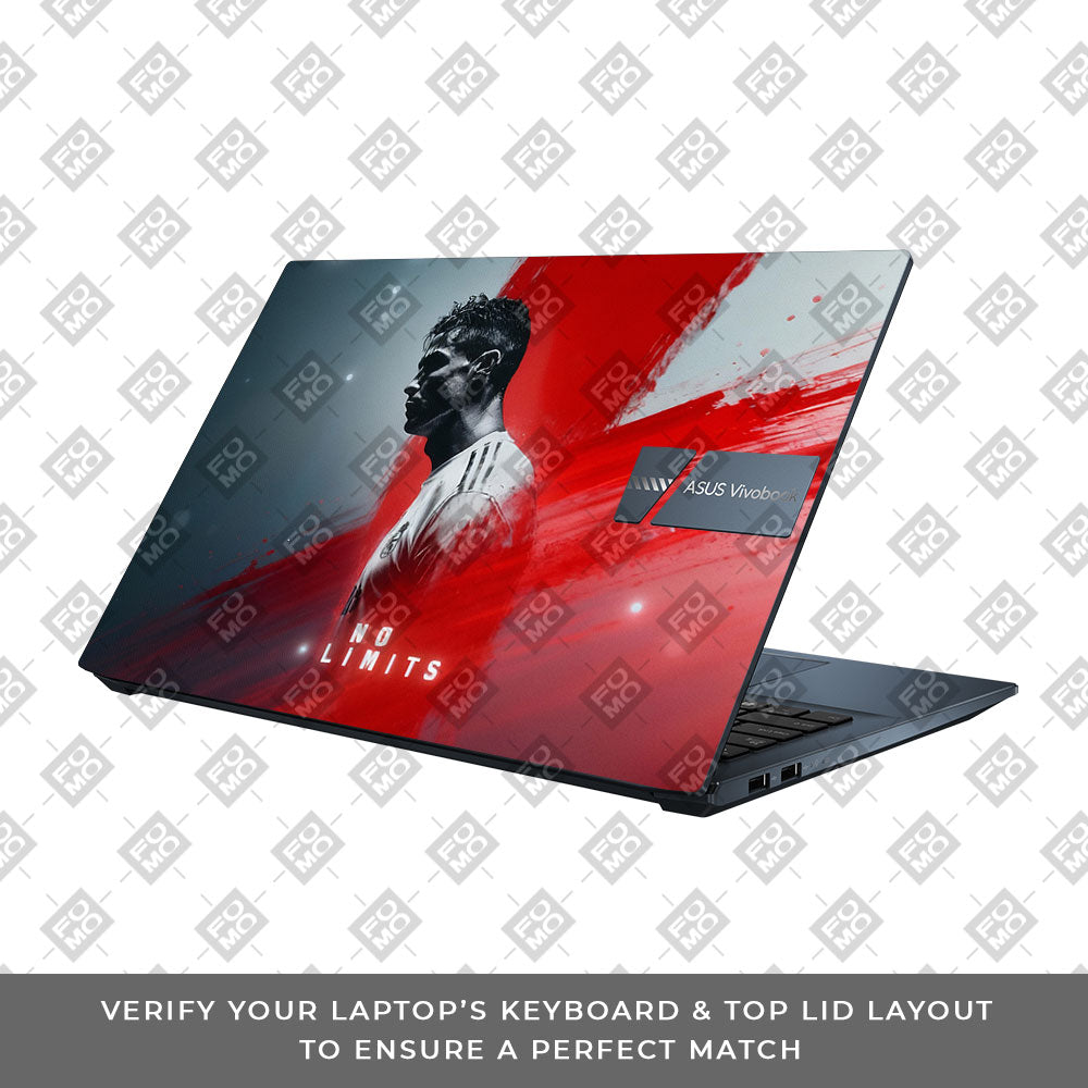 No Limits Ronaldo Spirit Asus Vivobook Pro 15 M6500QC & M6500QH Laptop Skin