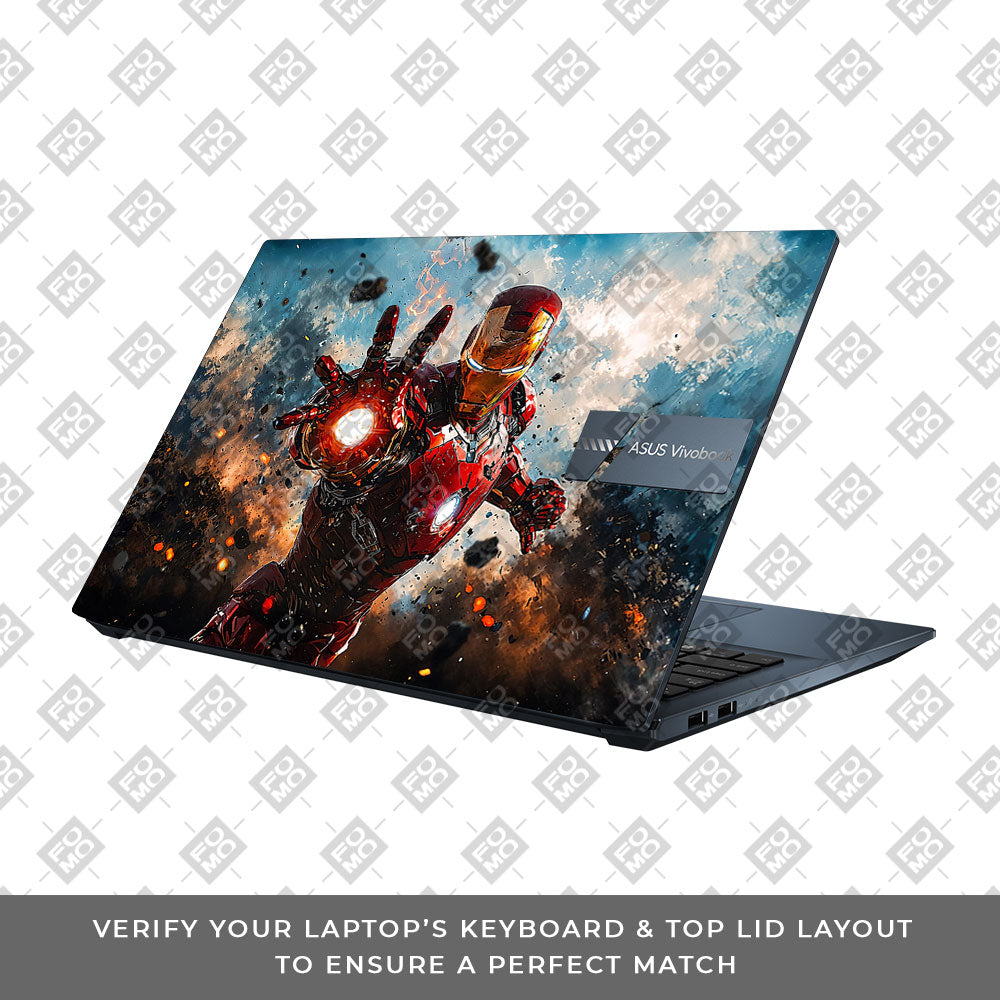 Iron Imapct The Arc Reactor Asus Vivobook Pro 15 M6500QC & M6500QH Laptop Skin