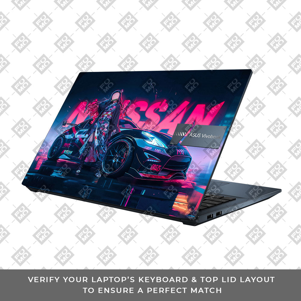 Neon Bloom Nezuko Racer Asus Vivobook Pro 15 M6500QC & M6500QH Laptop Skin