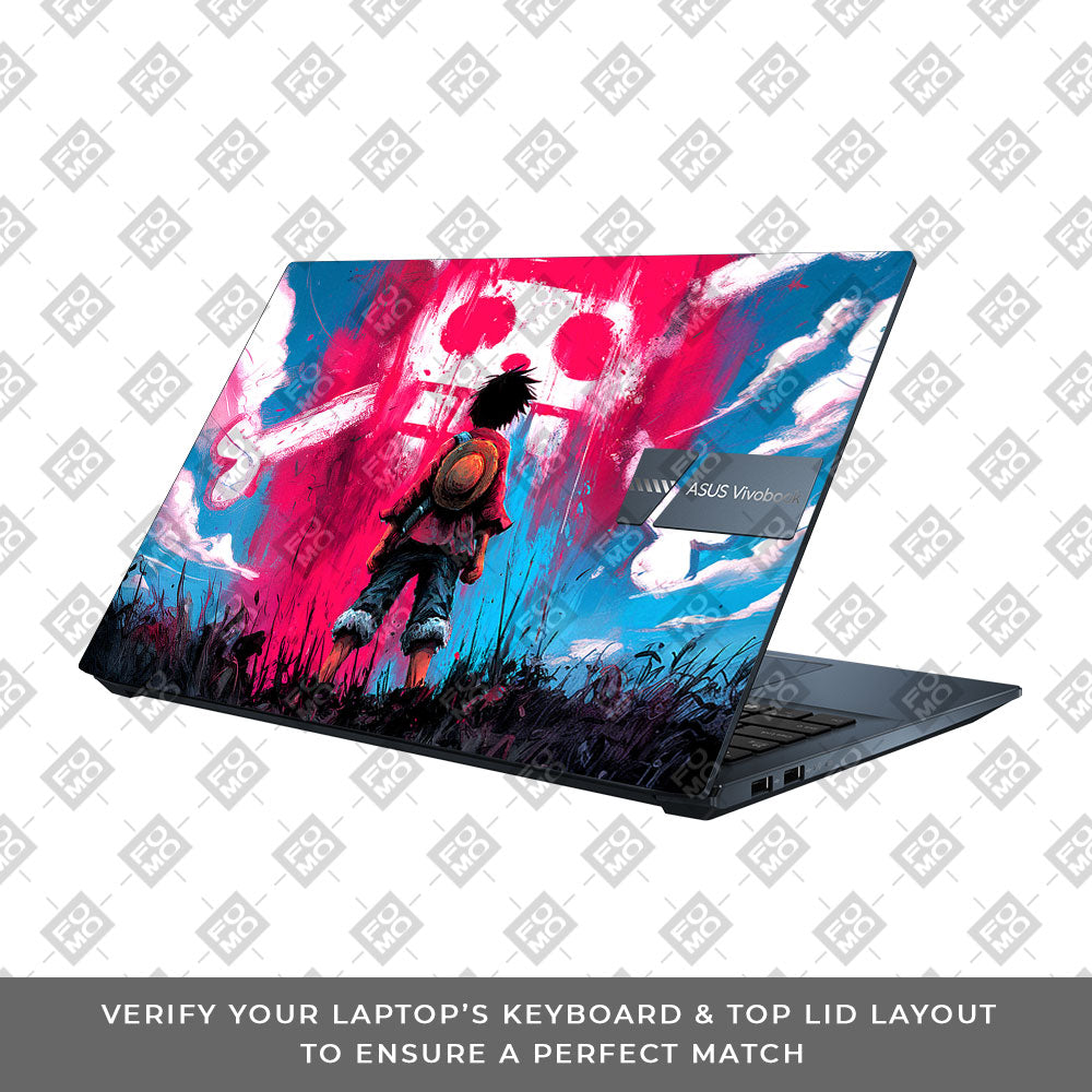 Straw Hat Graffiti One Piece Asus Vivobook Pro 15 M6500QC & M6500QH Laptop Skin