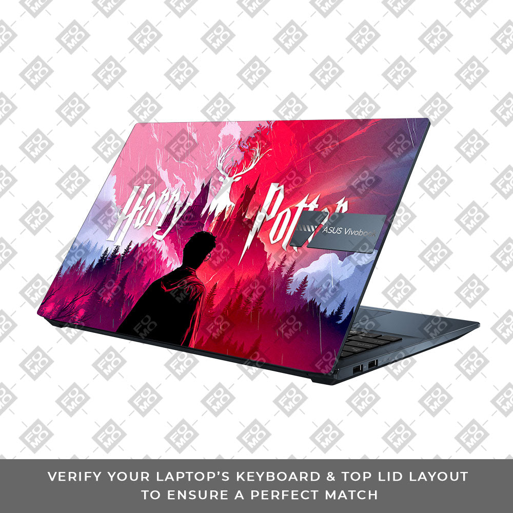Harry Potter Magical Hogwarts Asus Vivobook Pro 15 M6500QC & M6500QH Laptop Skin