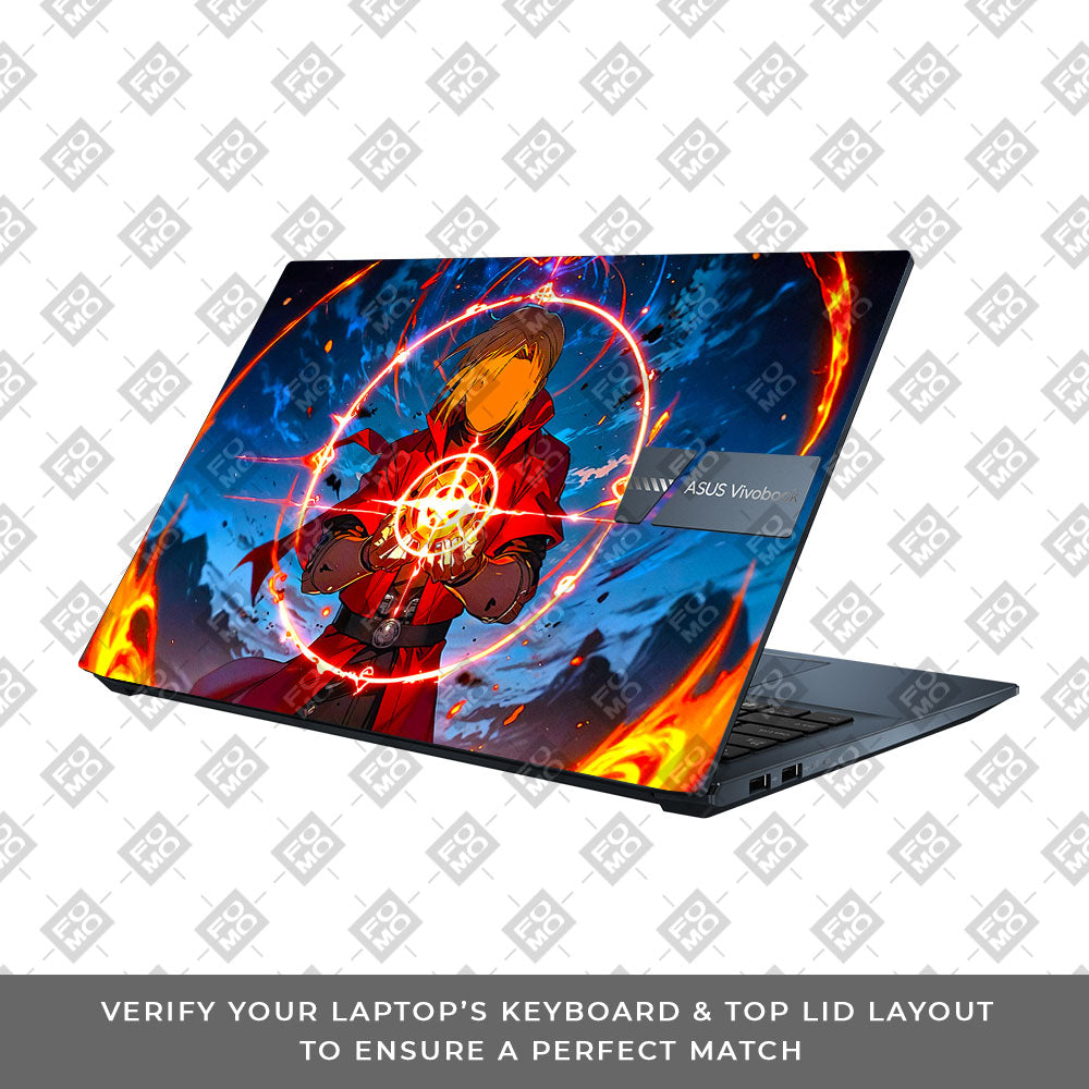 Edward Elric Fullmetal Alchemist Asus Vivobook Pro 15 M6500QC & M6500QH Laptop Skin