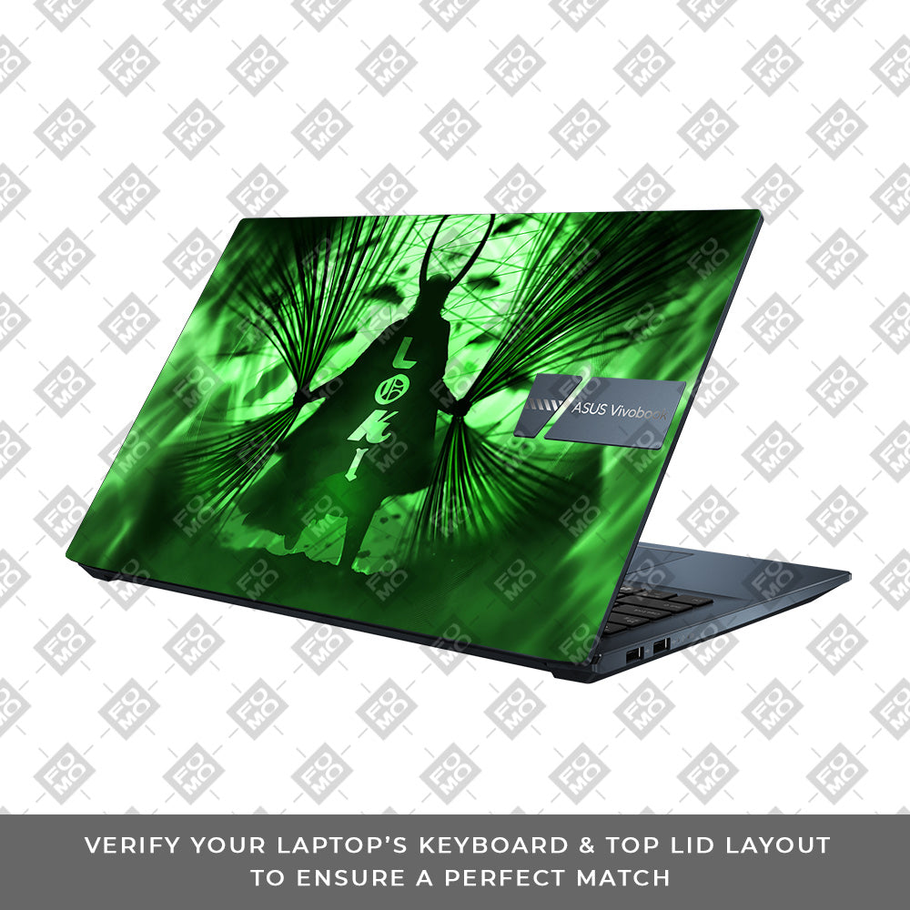 Loki's Green Aura Asus Vivobook Pro 15 M6500QC & M6500QH Laptop Skin