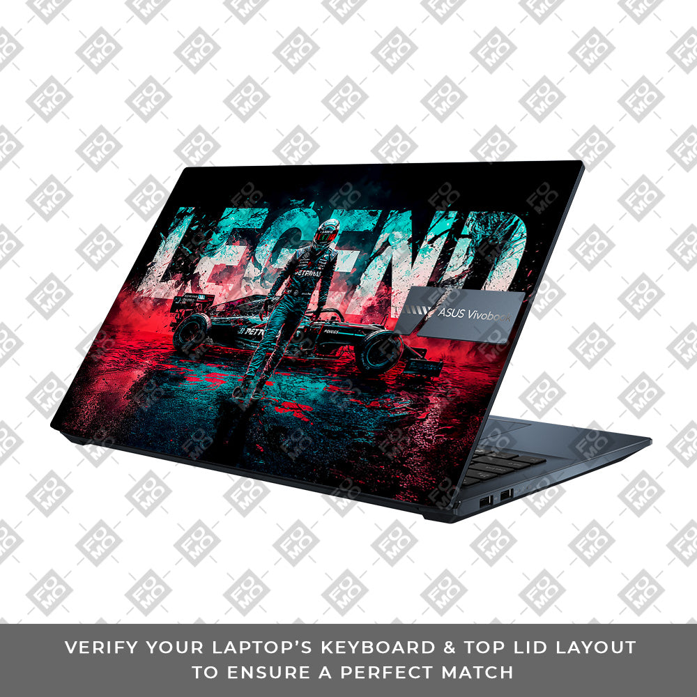 F1 Legend Racer Asus Vivobook Pro 15 M6500QC & M6500QH Laptop Skin
