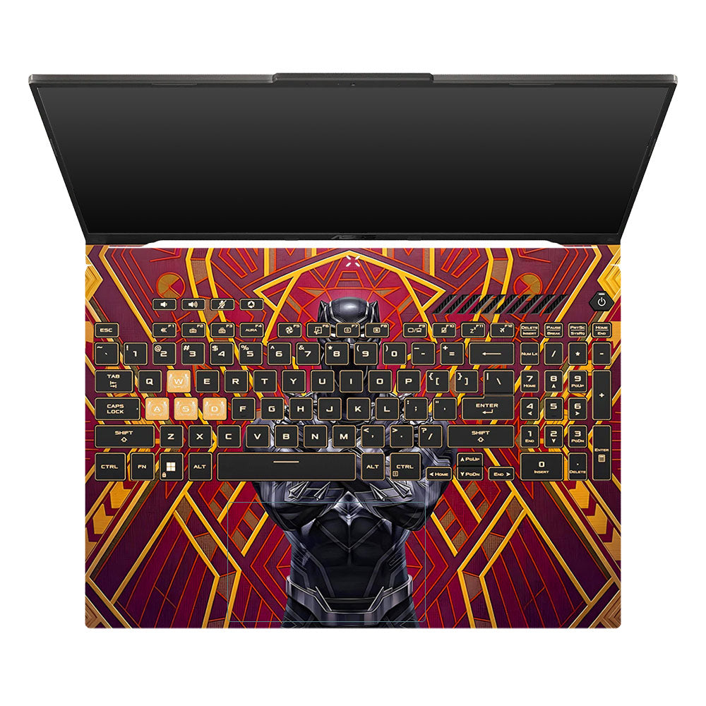 Wakanda Royal Power Asus TUF Gaming F16 and TUF Gaming A16 3D Laptop Skin
