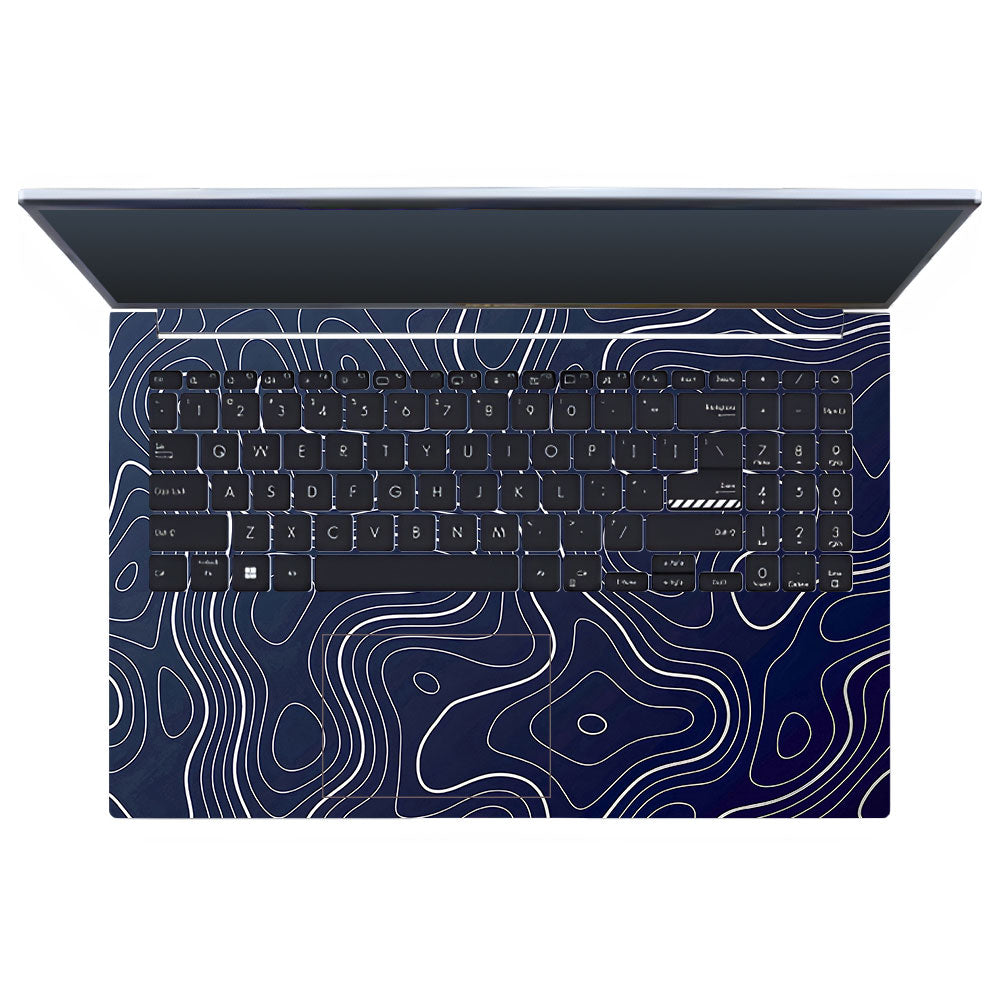 Fluid Lines Design Asus Vivobook 15 X1502VA Laptop Skin