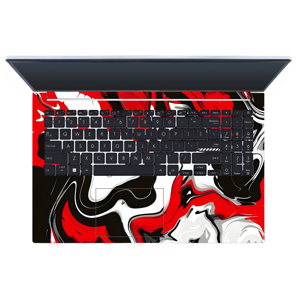 Red and White Marble Asus Vivobook 15 X1502VA Laptop Skin