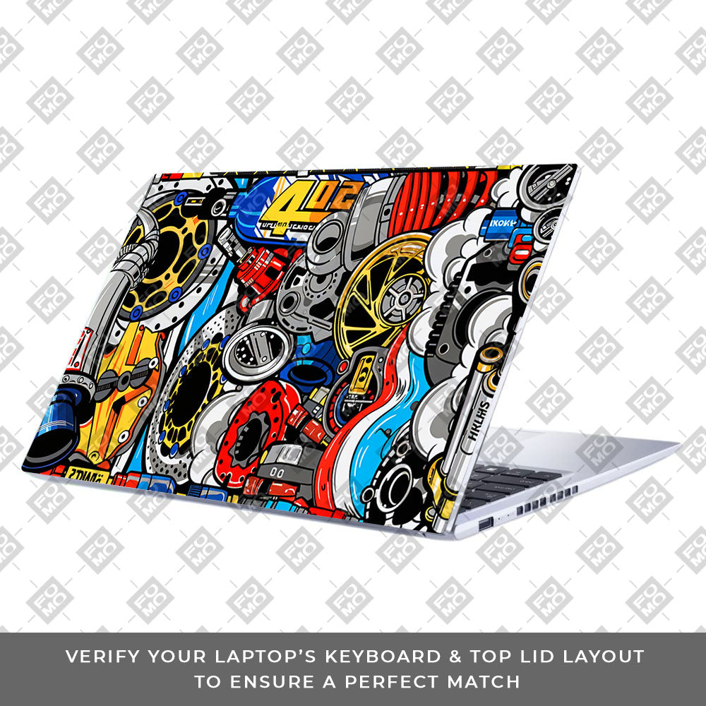 Mechanical Chaos Asus Vivobook 15 X1502VA Laptop Skin
