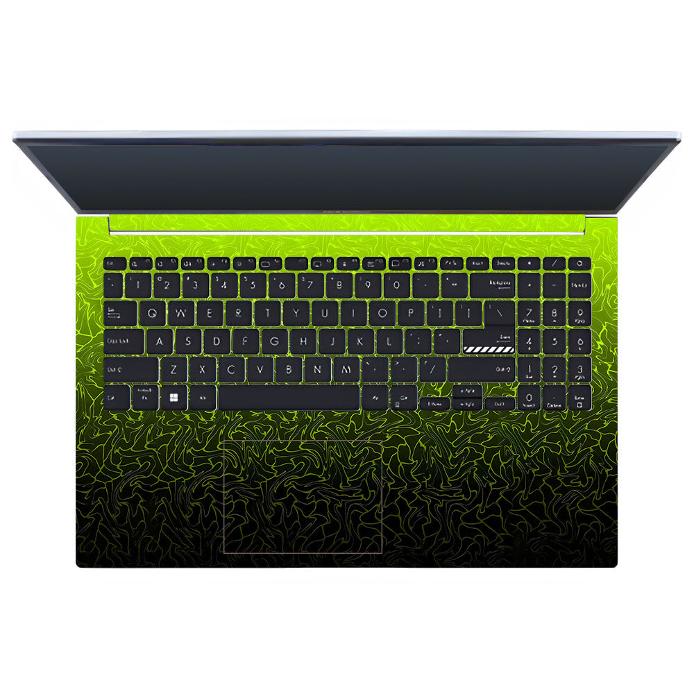 Lime Yellow to Black Gradient Asus Vivobook 15 X1502VA Laptop Skin