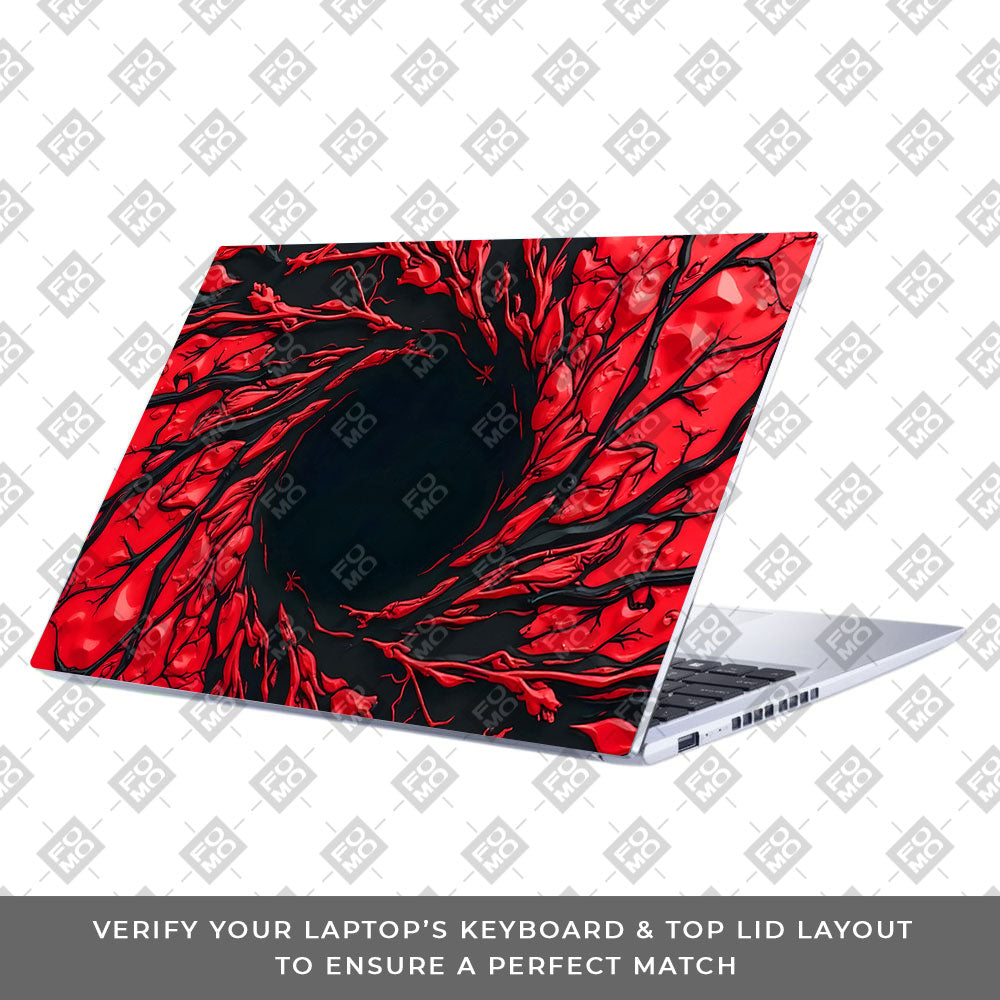 Spiderman Web Red Asus Vivobook 15 X1502VA Laptop Skin