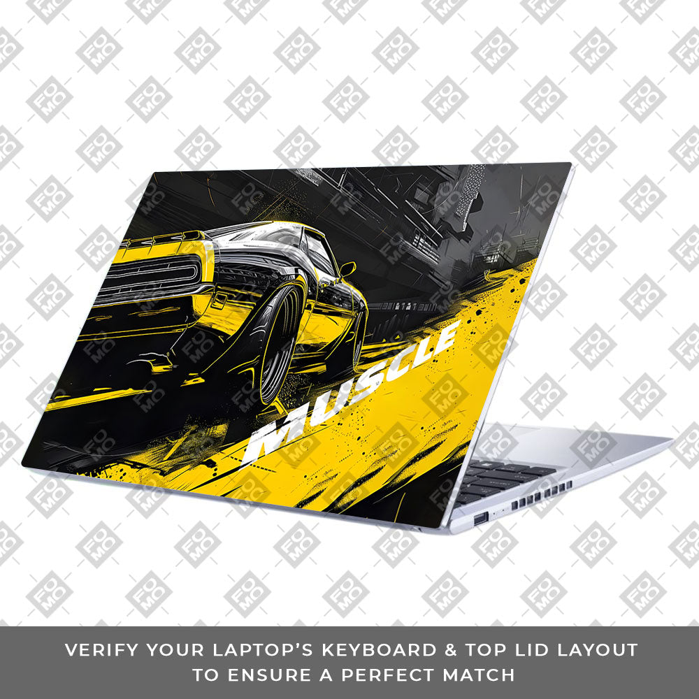 Black Muscle Asus Vivobook 15 X1502VA Laptop Skin