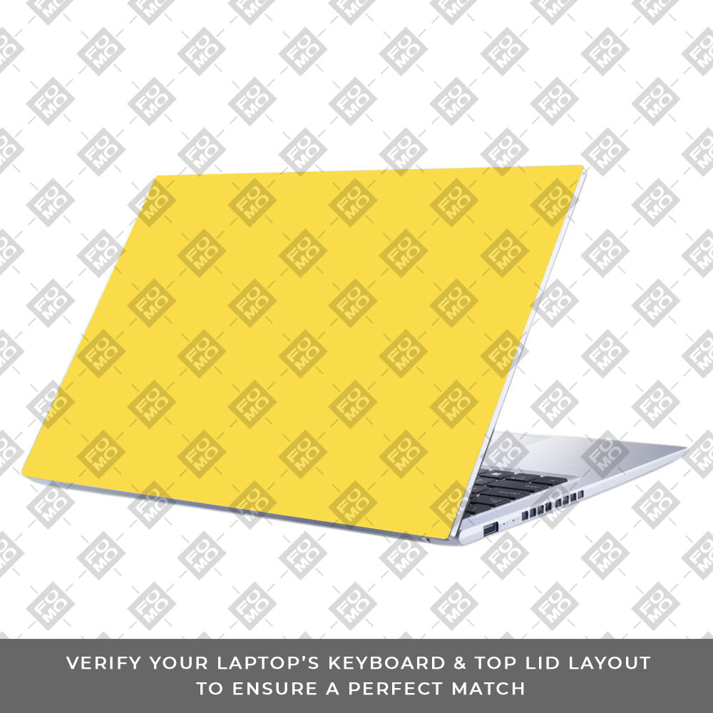Textured Yellow Asus Vivobook 15 X1502VA Laptop Skin