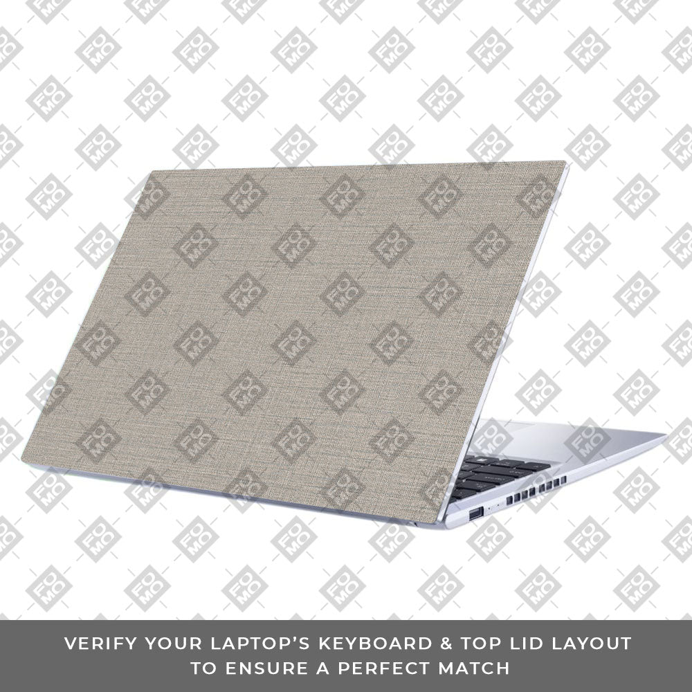 Textured Fabric Grey Asus Vivobook 15 X1502VA Laptop Skin
