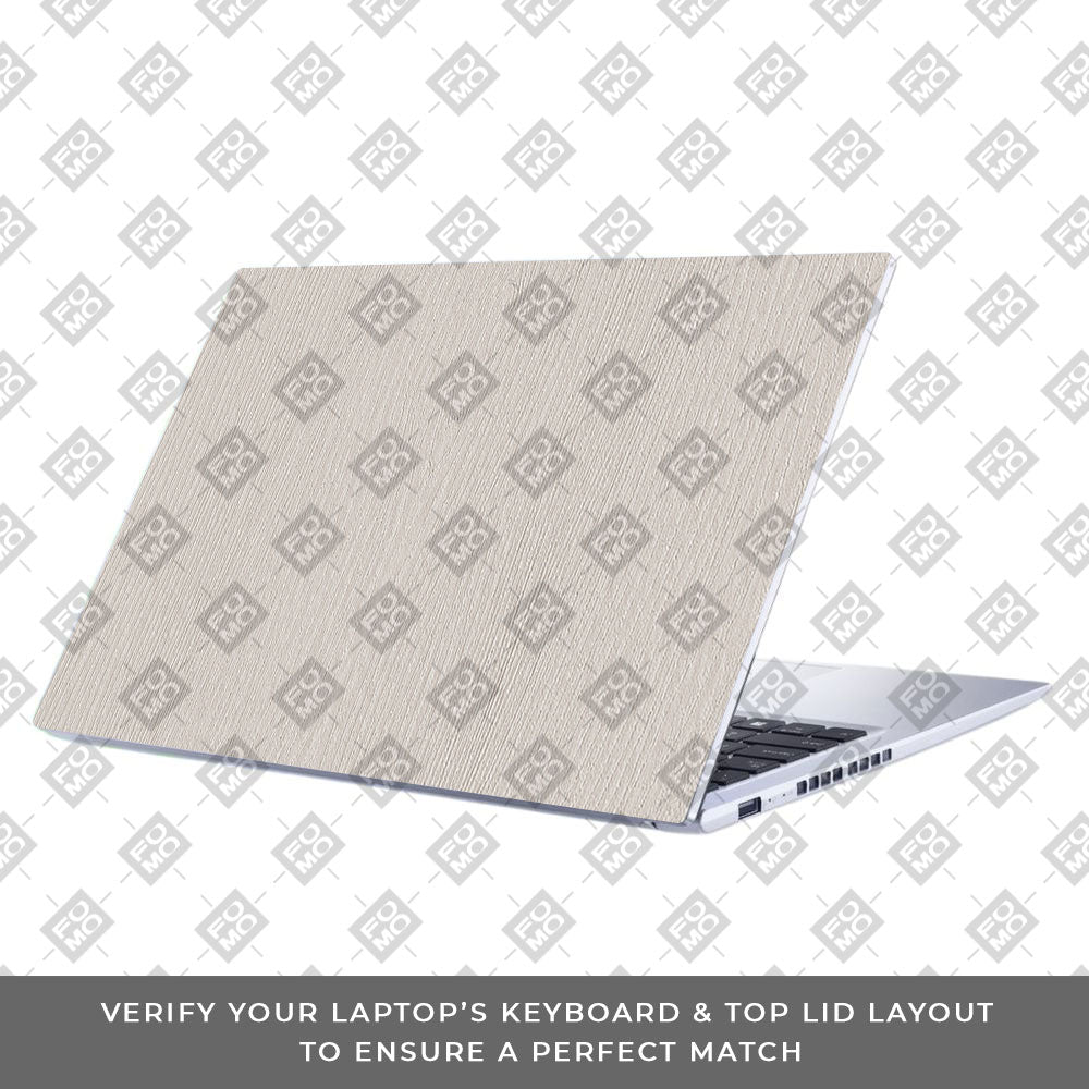 Textured White Wood Asus Vivobook 15 X1502VA Laptop Skin