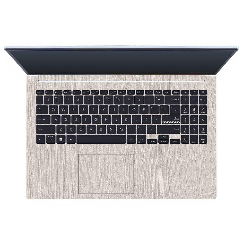 Textured White Wood Asus Vivobook 15 X1502VA Laptop Skin