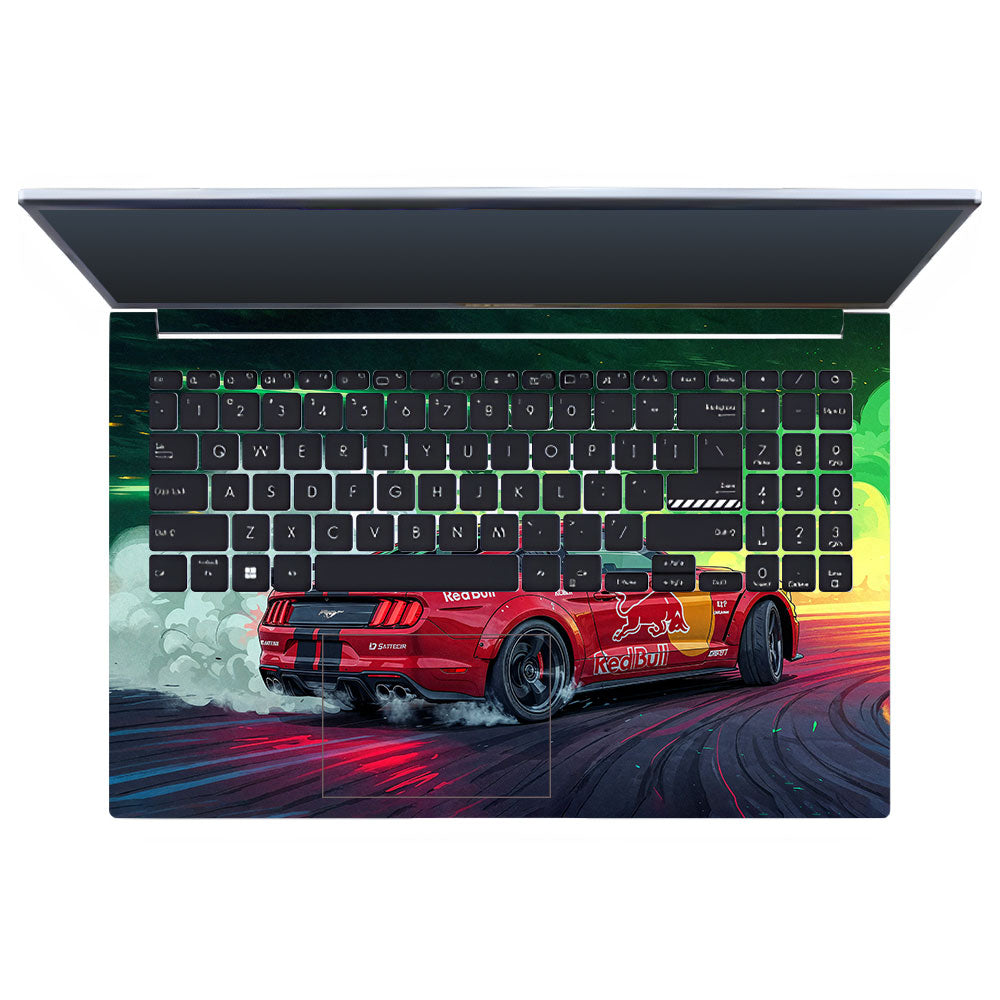 Mustang GT Red Bull Drift Beast Asus Vivobook 15 X1502VA Laptop Skin