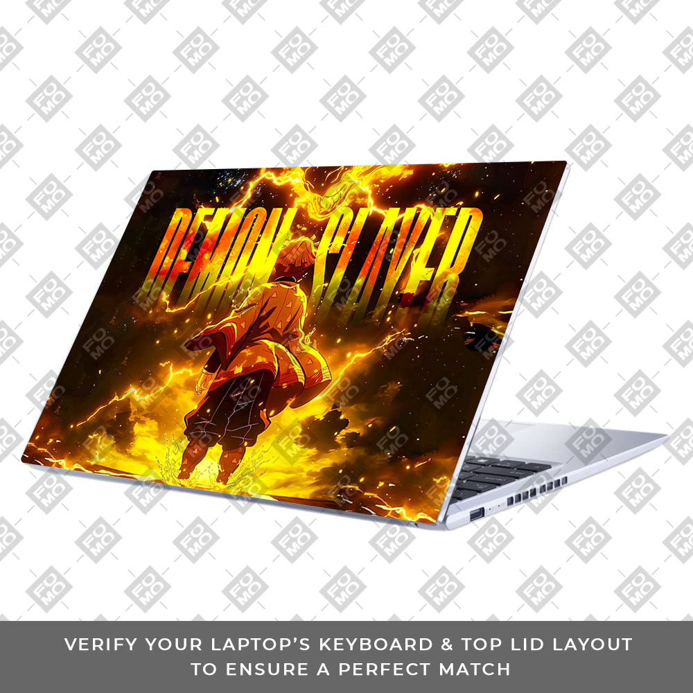 Zenitsu Lightning Strike Asus Vivobook 15 X1502VA Laptop Skin