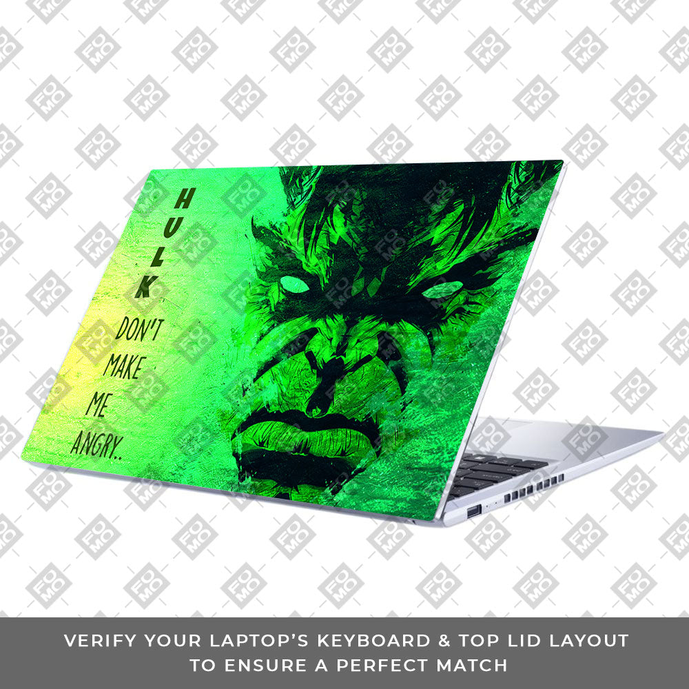 Hulk Don't Make Me Angry Asus Vivobook 15 X1502VA Laptop Skin
